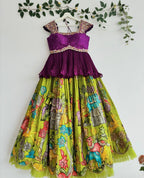 NEW DESIGNER KEDIYA STYLE LAHENGA SET FULLY STTICHED OC-199