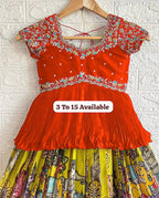 NEW DESIGNER KEDIYA STYLE LAHENGA SET FULLY STTICHED OC-200