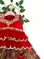 NEW DESIGNER KEDIYA STYLE LAHENGA SET FULLY STTICHED OC-189