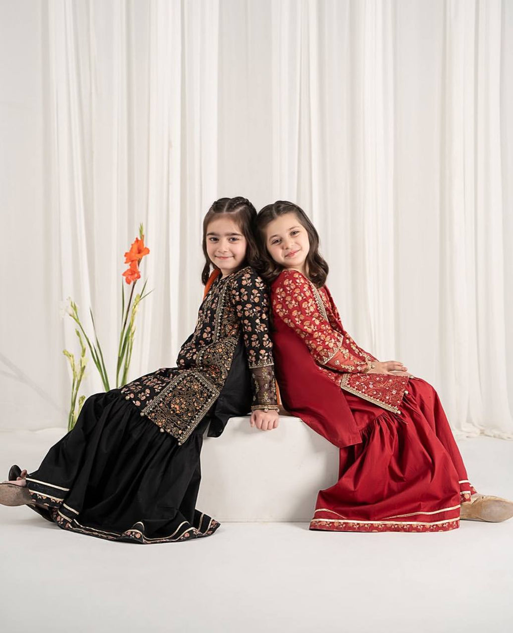 TRENDING  TOP WITH SEQUANCE EMBROIDERY WORK WITH DIGITAL PRINT WORK WITH  SHARARA AND DUPATTA OC-204